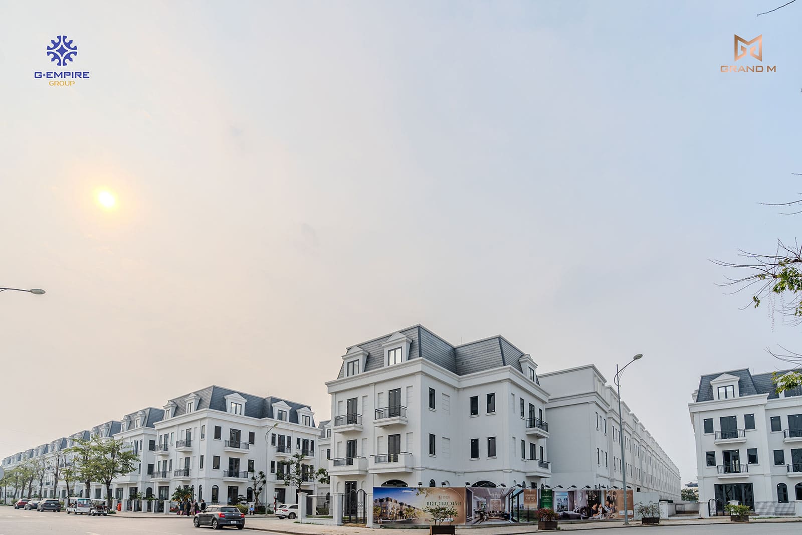 Hình ảnh thực tế dự án biệt thự Solasta Mansion Dương Nội vào tháng 4 năm 2024.