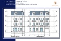 Mặt cắt đứng của biệt thự Solasta Mansion Dương Nội tập đoàn Nam Cường. Mặt cắt đứng của biệt thự Solasta Mansion Dương Nội tập đoàn Nam Cường.