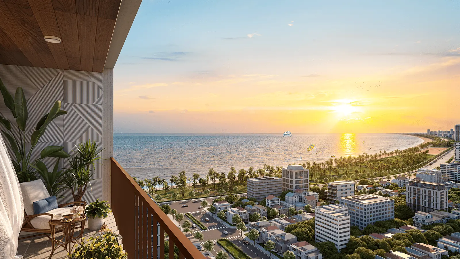 Căn hộ Sun Costa Residences Đà Nẵng với view biển Mỹ Khê tuyệt đẹp, lòng thành phố năng động.