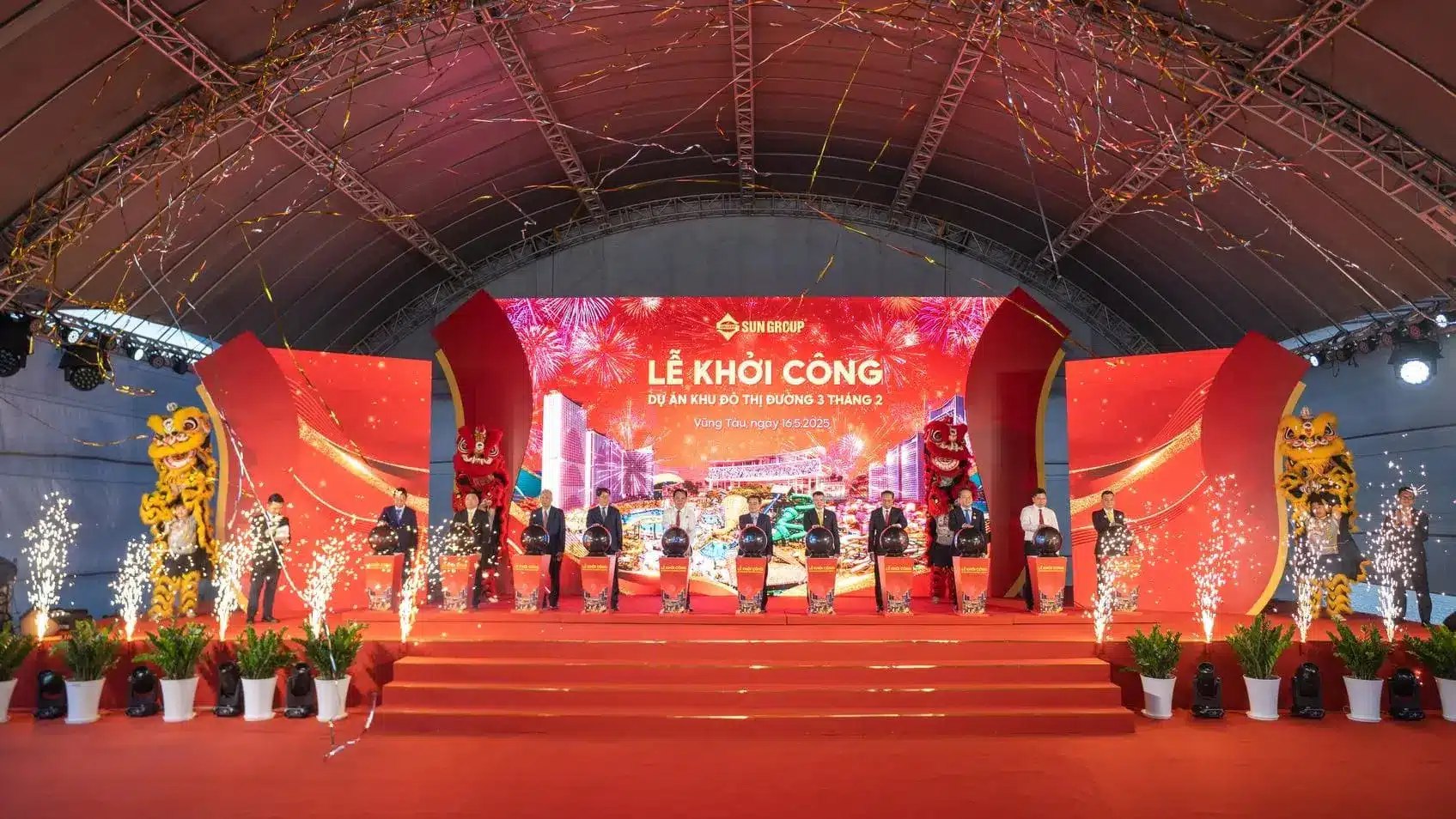 Lễ khởi công Dự án Blanca City tại Vũng Tàu, ngày 16/5/2023.