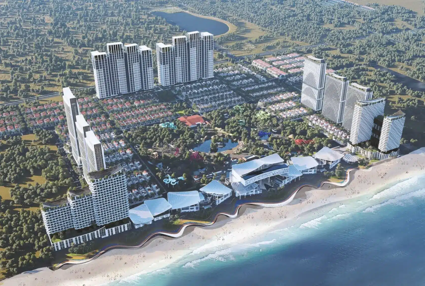 Toàn cảnh dự án Blanca City tại Vũng Tàu, biểu tượng mới của thành phố biển với quy mô 96 ha.