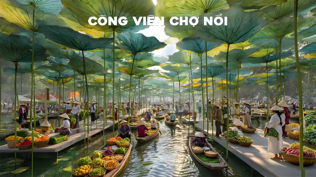 Công viên chợ nổi – Đảo công viên giải trí quốc tế tại Charmora City, Nha Trang.